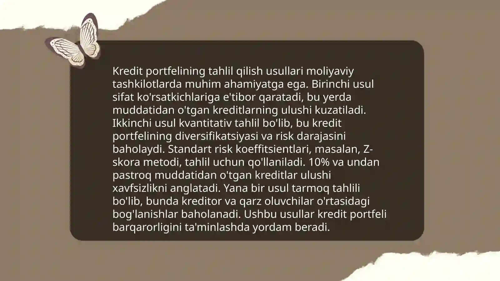 Anor bankining kredit siyosati va kredit portfeli tahlili 4