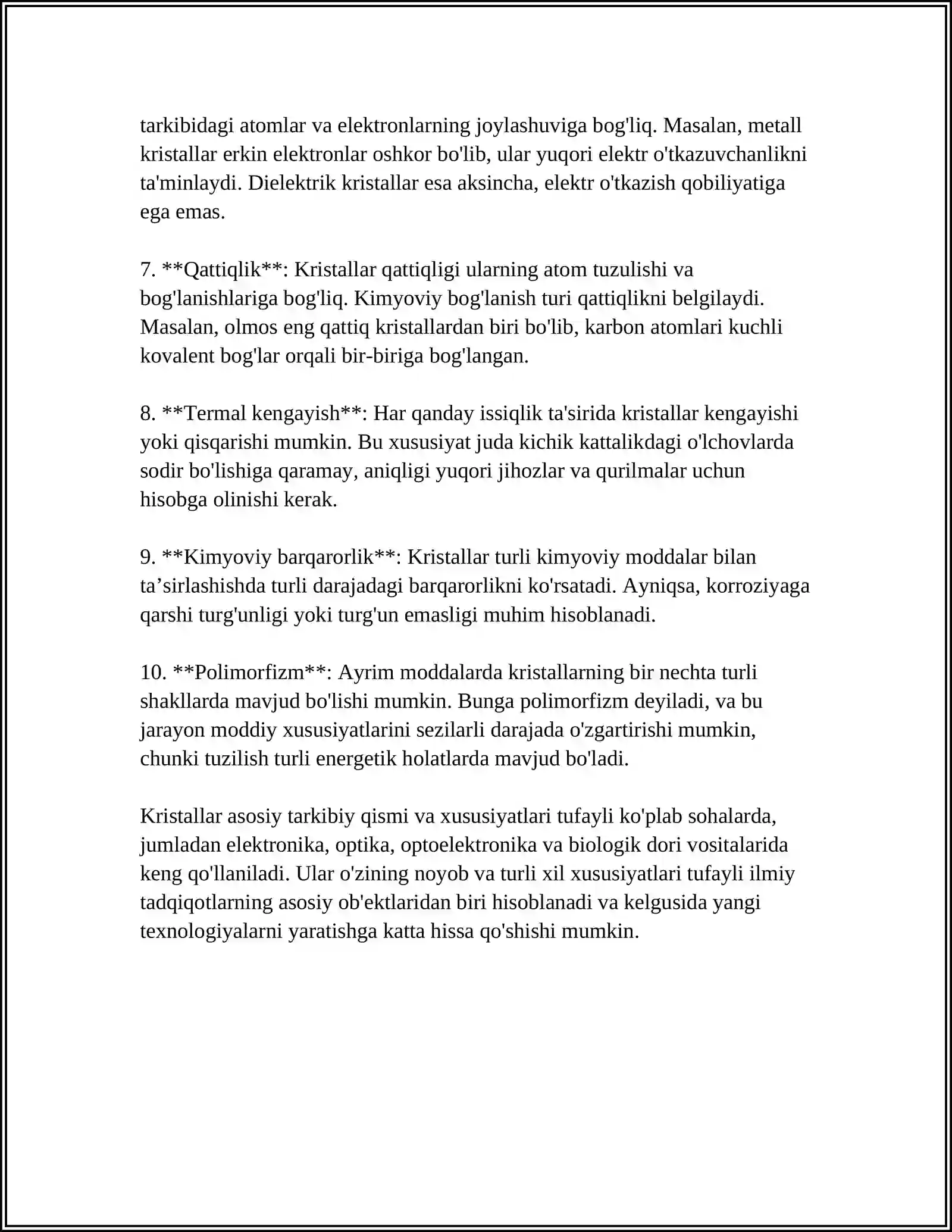 MODDALARNING KRISTALL TUZILISHI 4