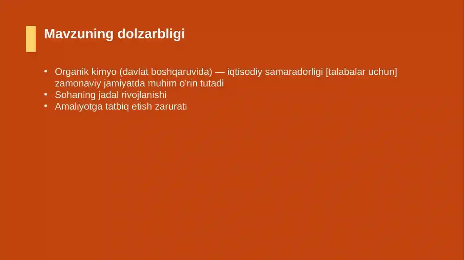 Organik kimyo (davlat boshqaruvida) — iqtisodiy samaradorligi [talabalar uchun] 4