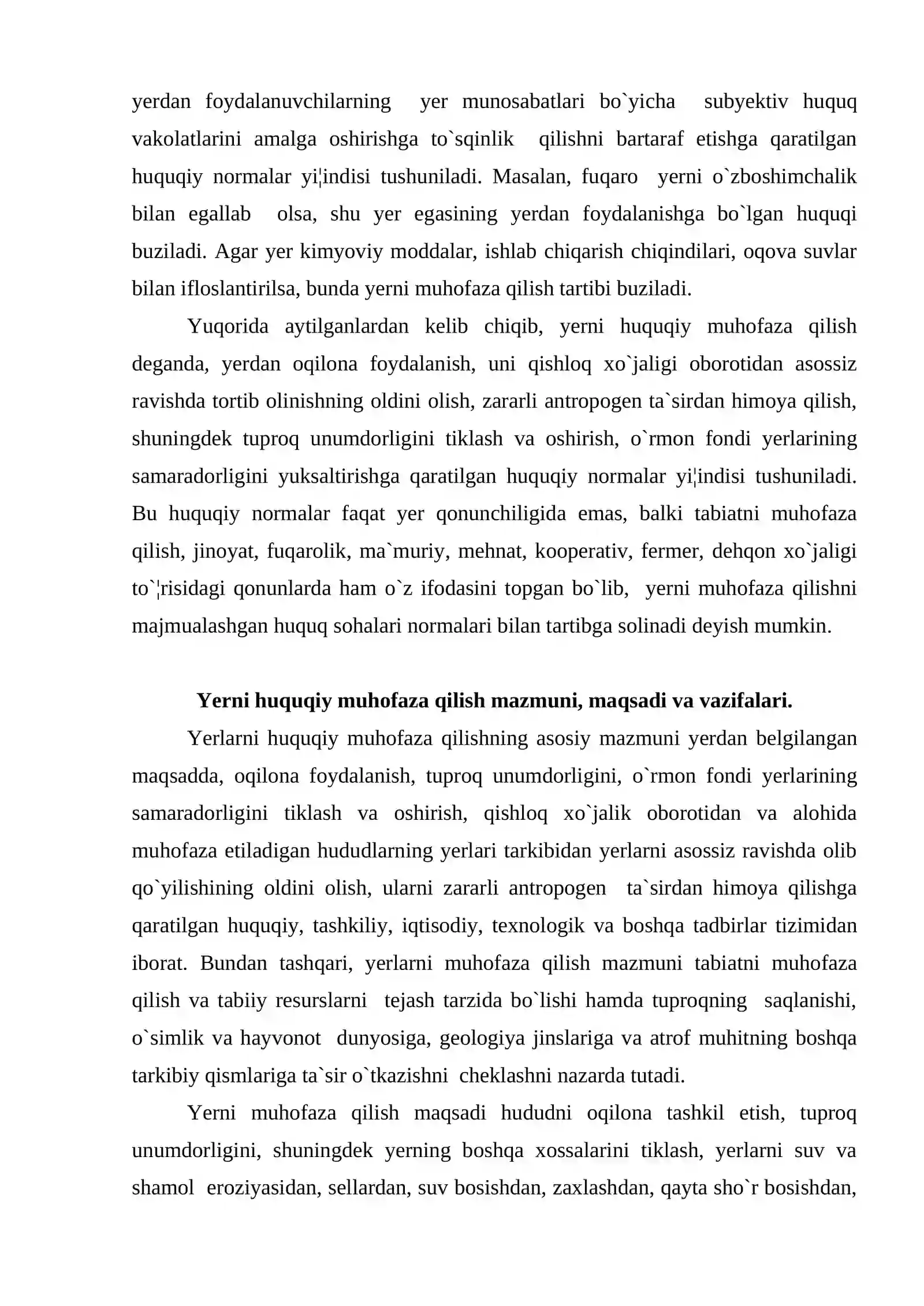 Yerni huquqiy muhofaza qilish 4