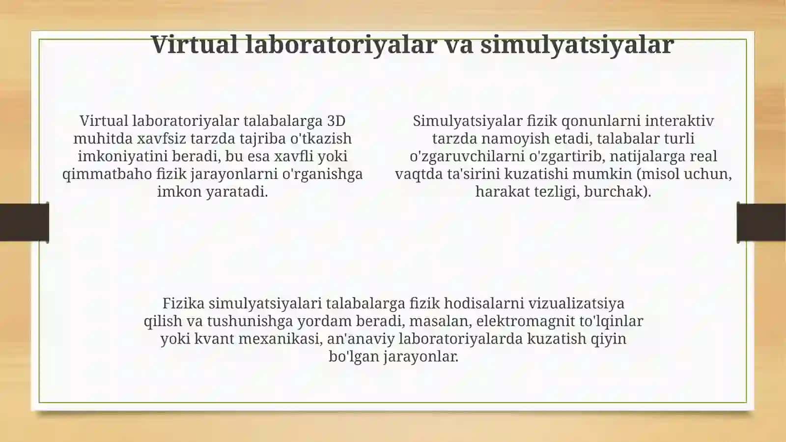 Zamonaviy axborot texnologiyalari fizika taʼlimida: Imkoniyatlar va afzalliklar 4