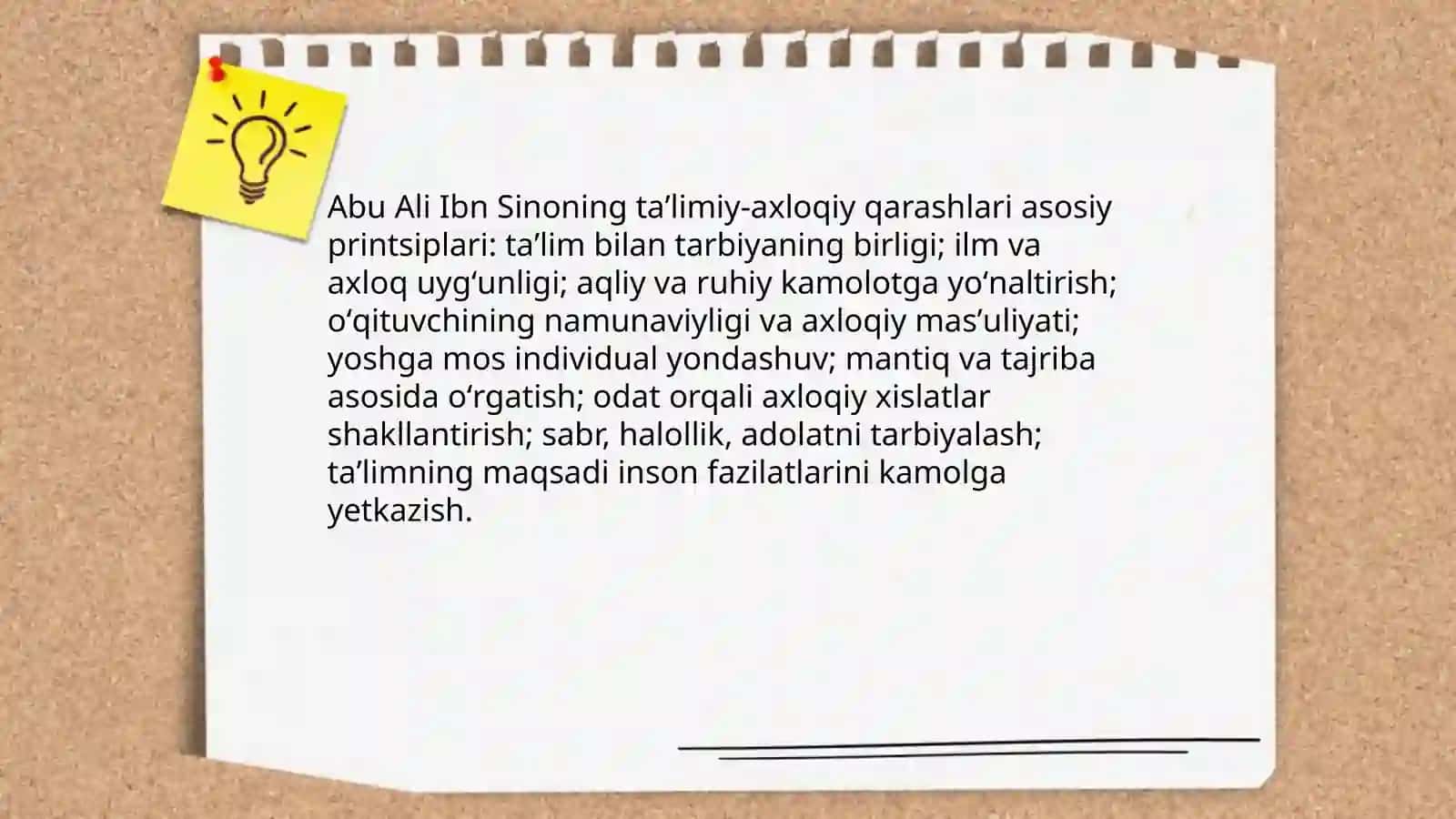 Abu Nasr Forobiyning pedagogik gʻoyalari Abu Ali Ibn Sinoning taʼlimiy ahloqiy qarashlari 4