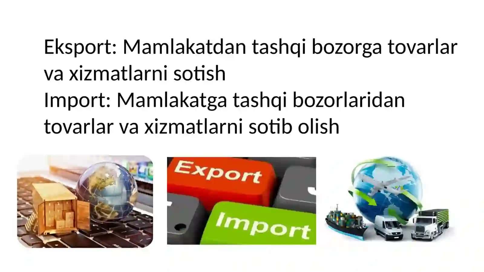 O'zbekistonda eksport va import tizimi 4