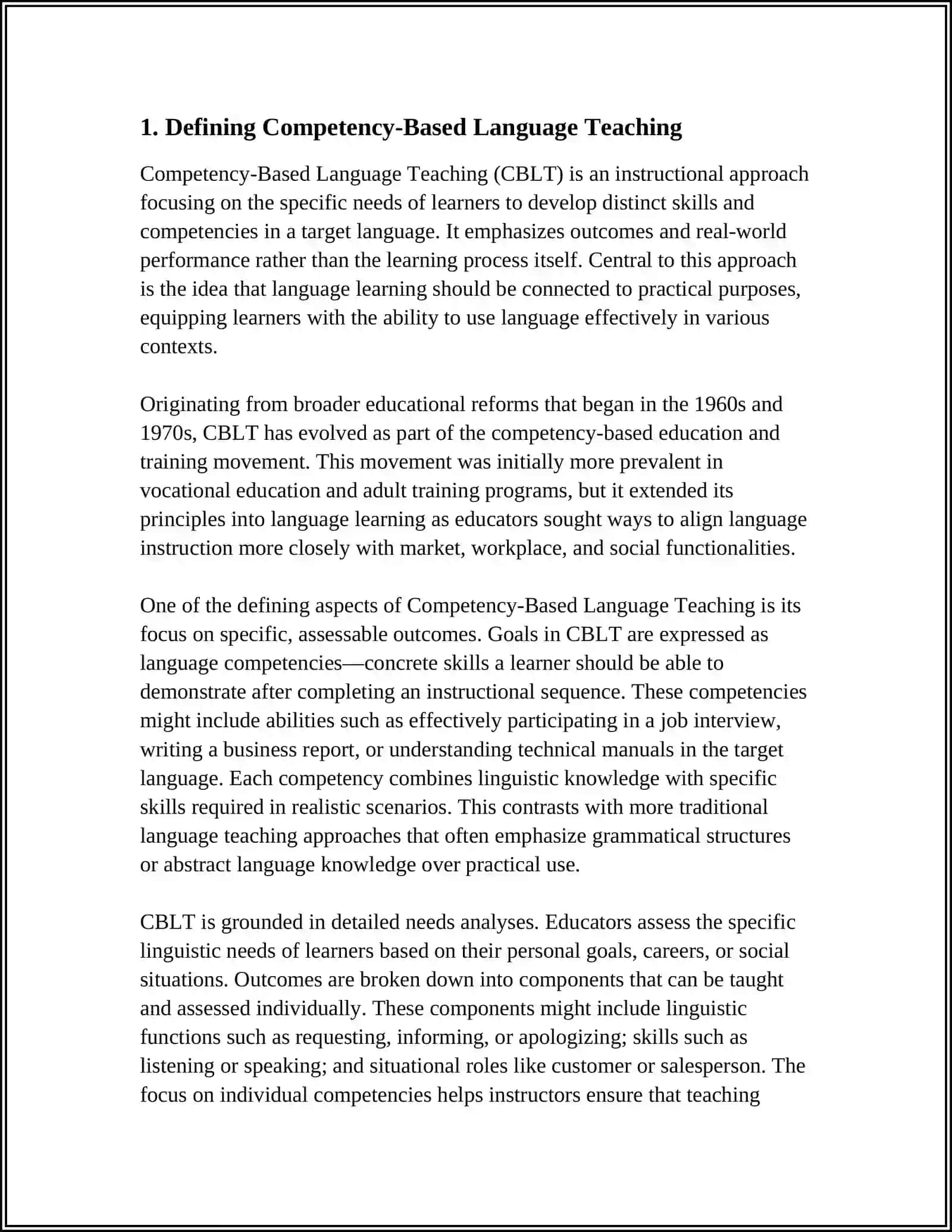 MUSTAQIL ISH: A COMPETENCY BASED APPROACH TO ENGLISH LANGUAGE TEACHING 4