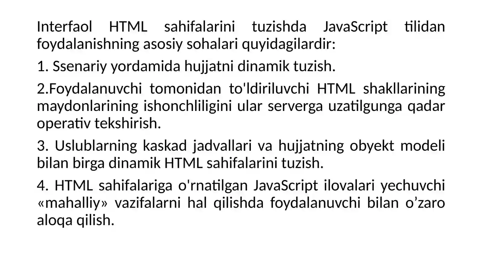 8-ma’ruza Javascript tiliasoslari 4