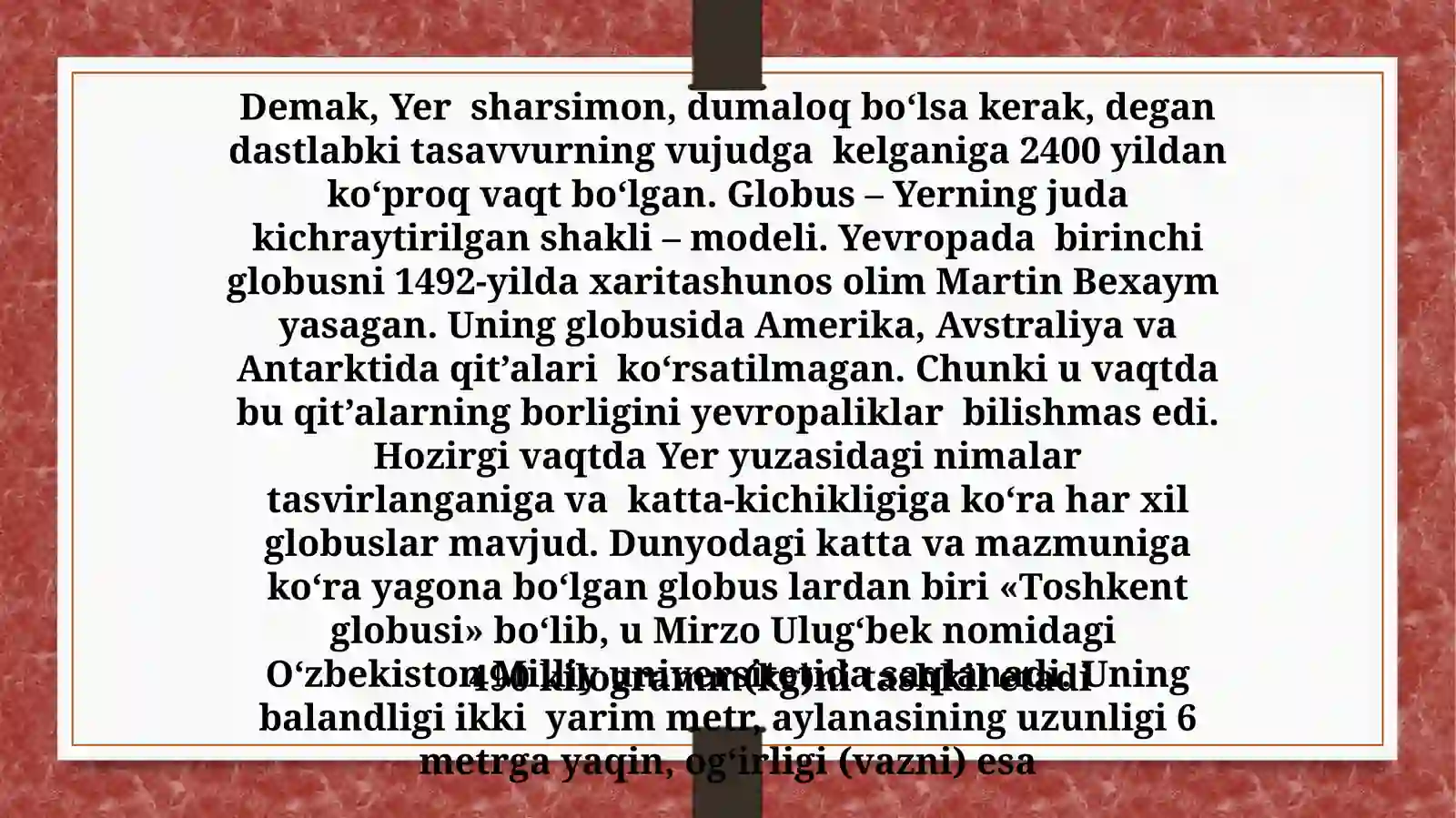 YERNING SHAKLI VA O’LCHAMLARI 4