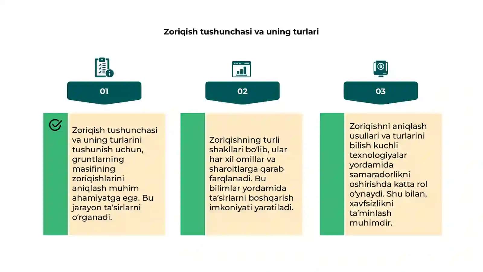 Gruntlarning masifining zoriqishlarini aniqlash 4