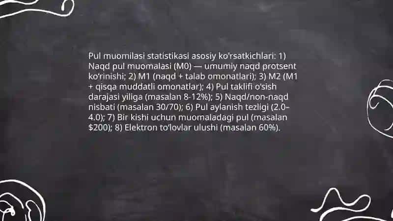 Pul muomilasi va kredit statistikasi 4