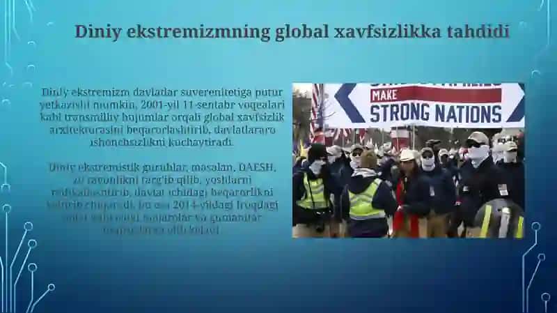 Diniy fanatizm ektremizm terorizmning tarixi va hozirgi davrda havfsizlikka tahdidi 4