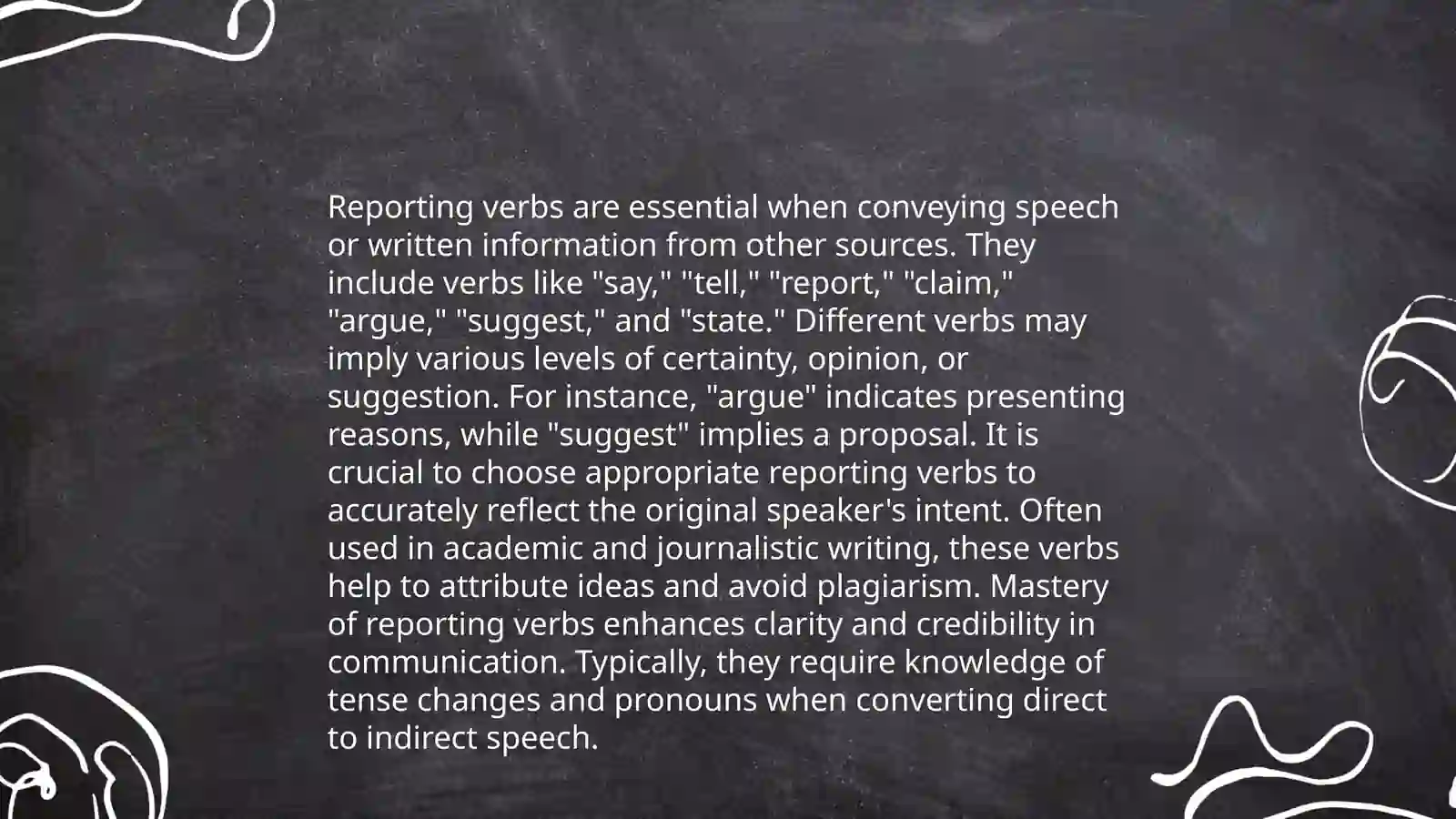 Reported speech 4