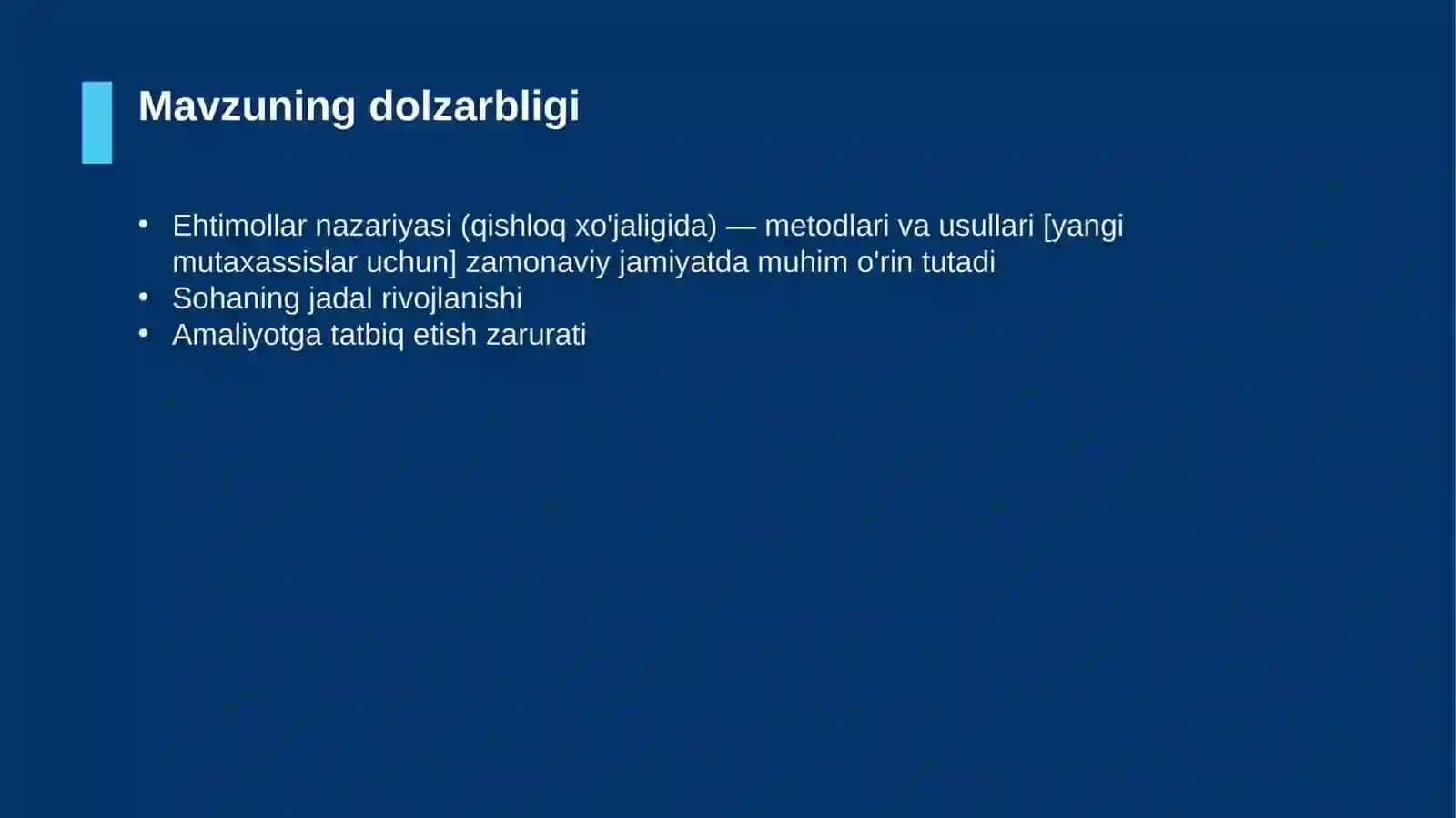 Ehtimollar nazariyasi (qishloq xo'jaligida) — metodlari va usullari [yangi mutaxassislar uchun] 4