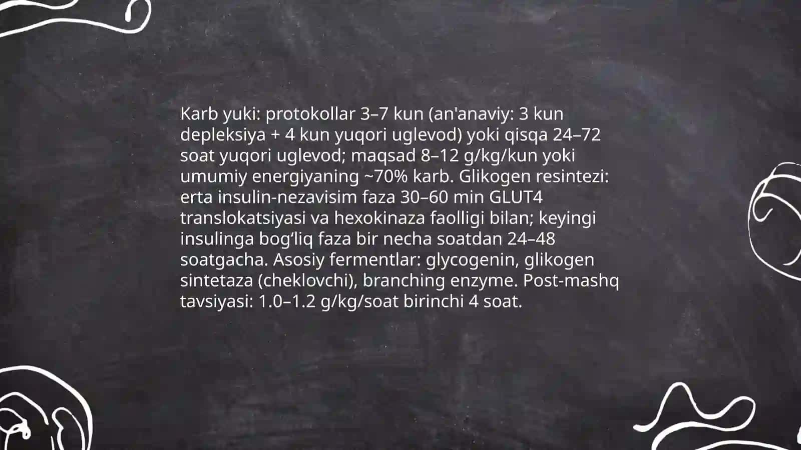 sportchilARNING OVQATLANISHINING BİOKİMYOVIY ASOSLARI 4