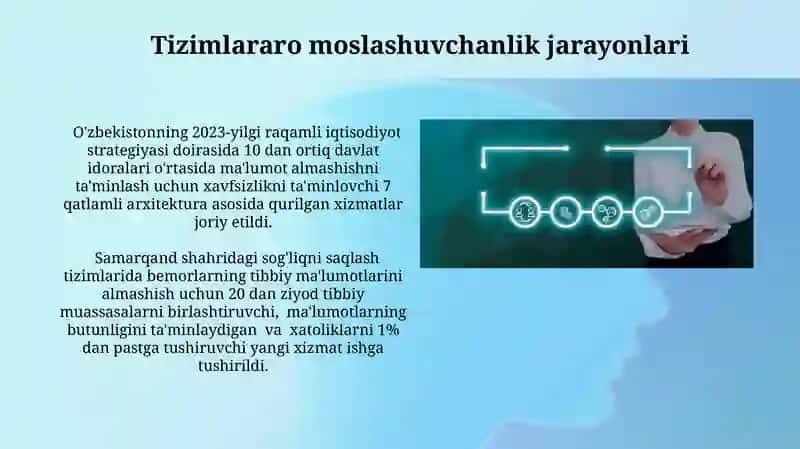 Tizimlararo moslashuvchanlik jarayonlari va xizmatlari 4