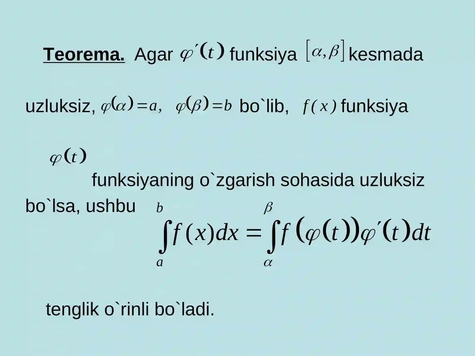 Aniq integralni hisоblash usullari 4