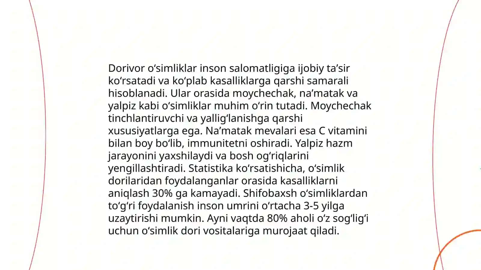 Dorivor oʻsimliklar 4