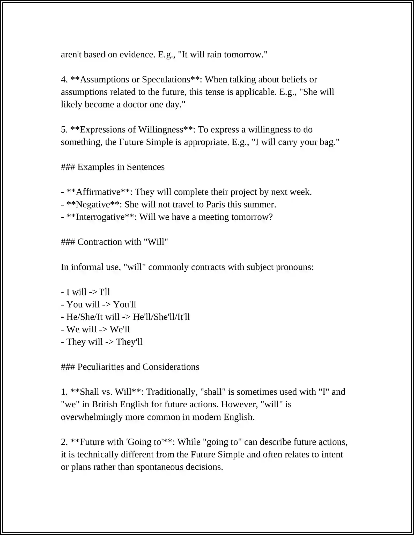 FUTURE SIMPLE TENSE. PREPOSITION 4