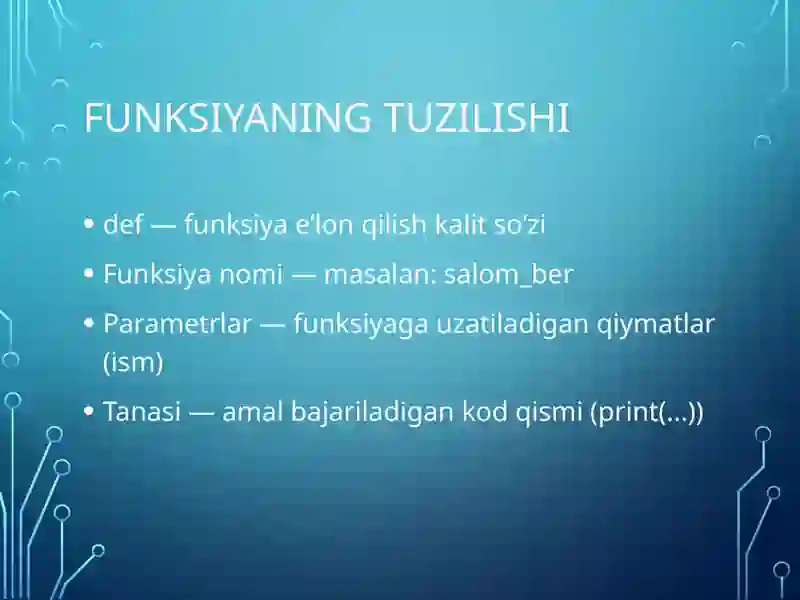 Dasturlashda funksiyalar va modullar 4