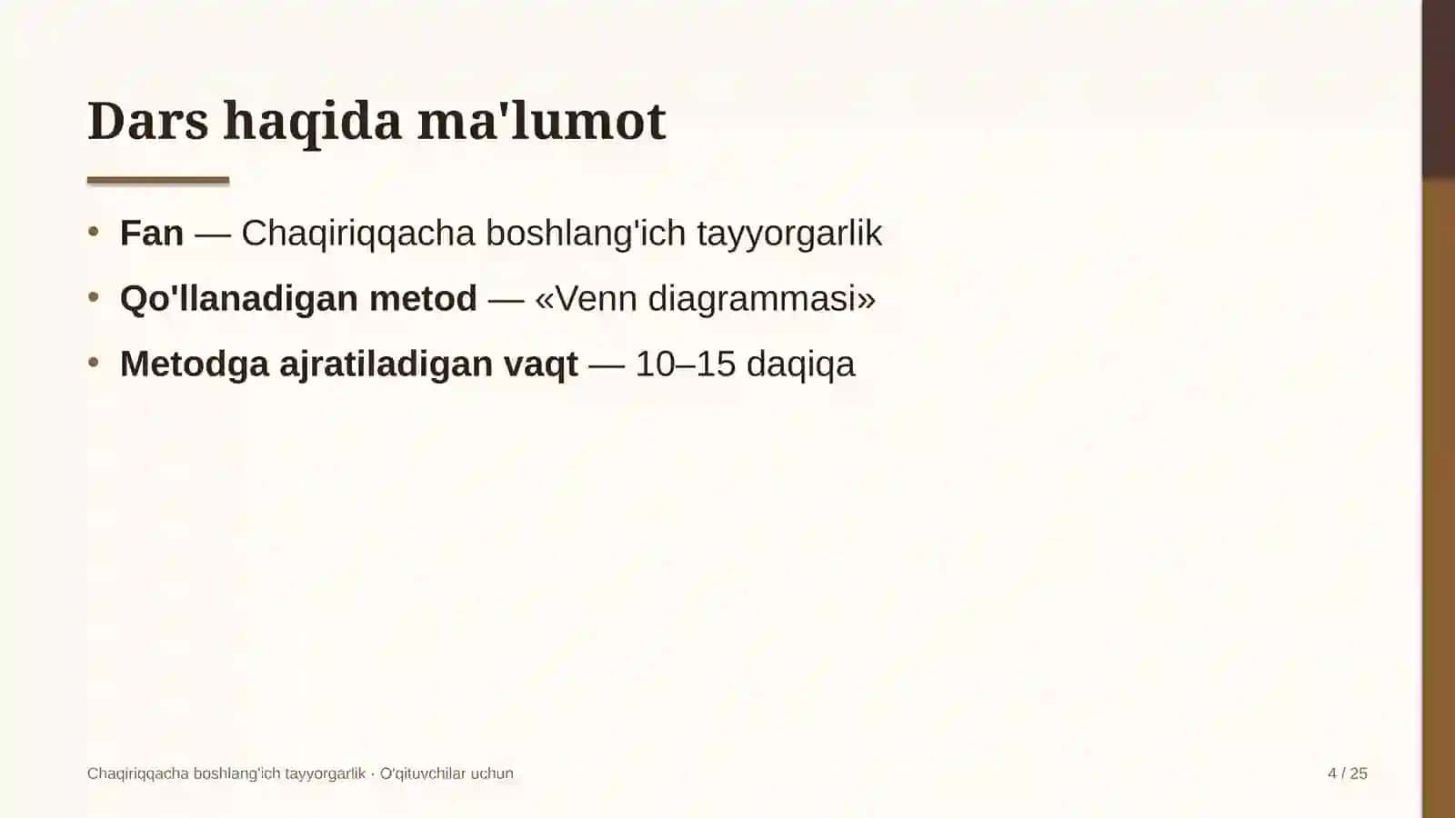 chaqiriqqacha boshlang'ich tayyorgarlik darslarida venn diagrammasi metodidan foydalanish 1239 4