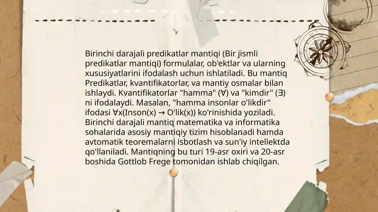 Predikatlar va kvantorlar 4