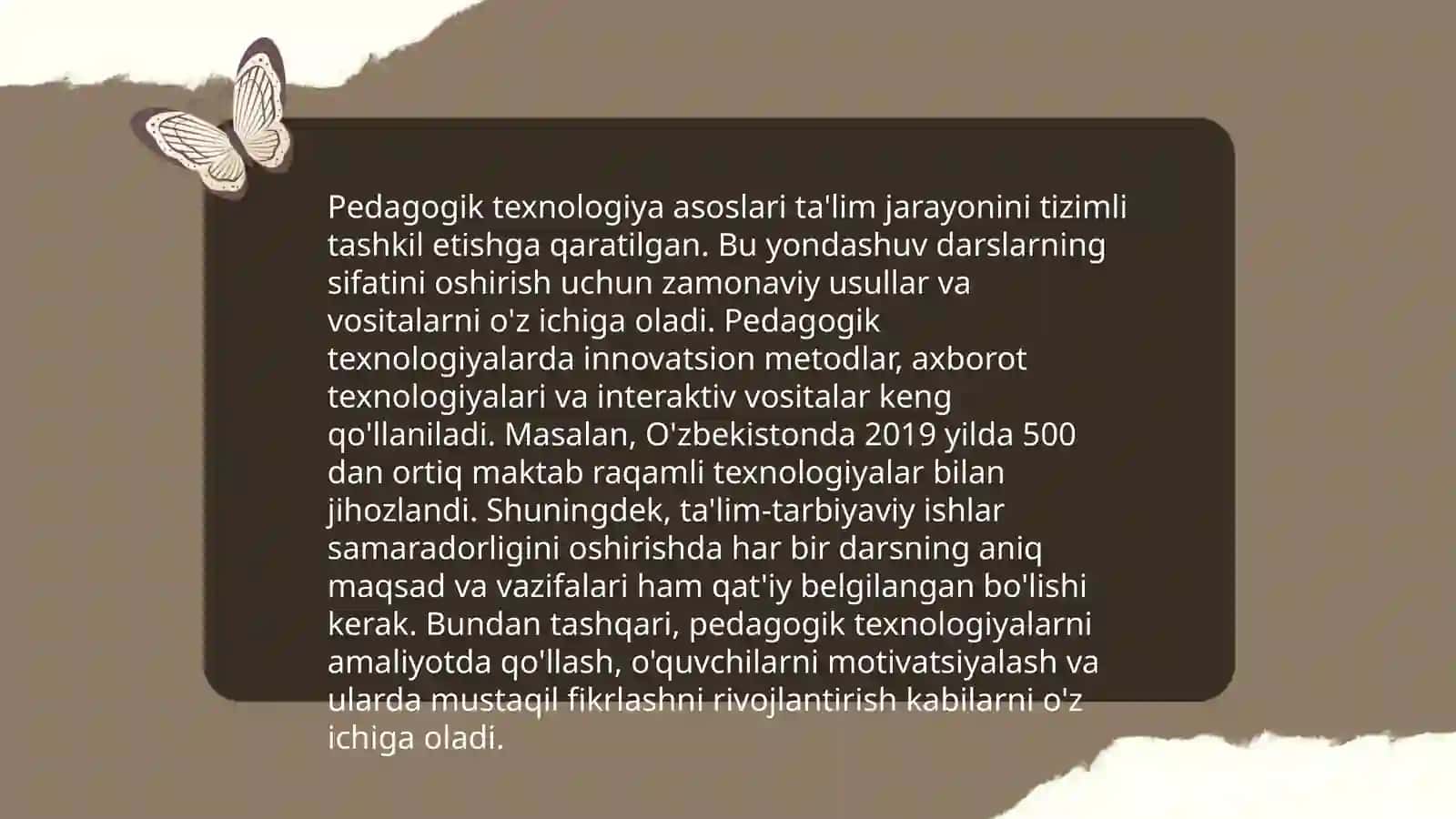 Pedagogik mahorat shakllanishida pedagogik texnologiyani oʻrni 4