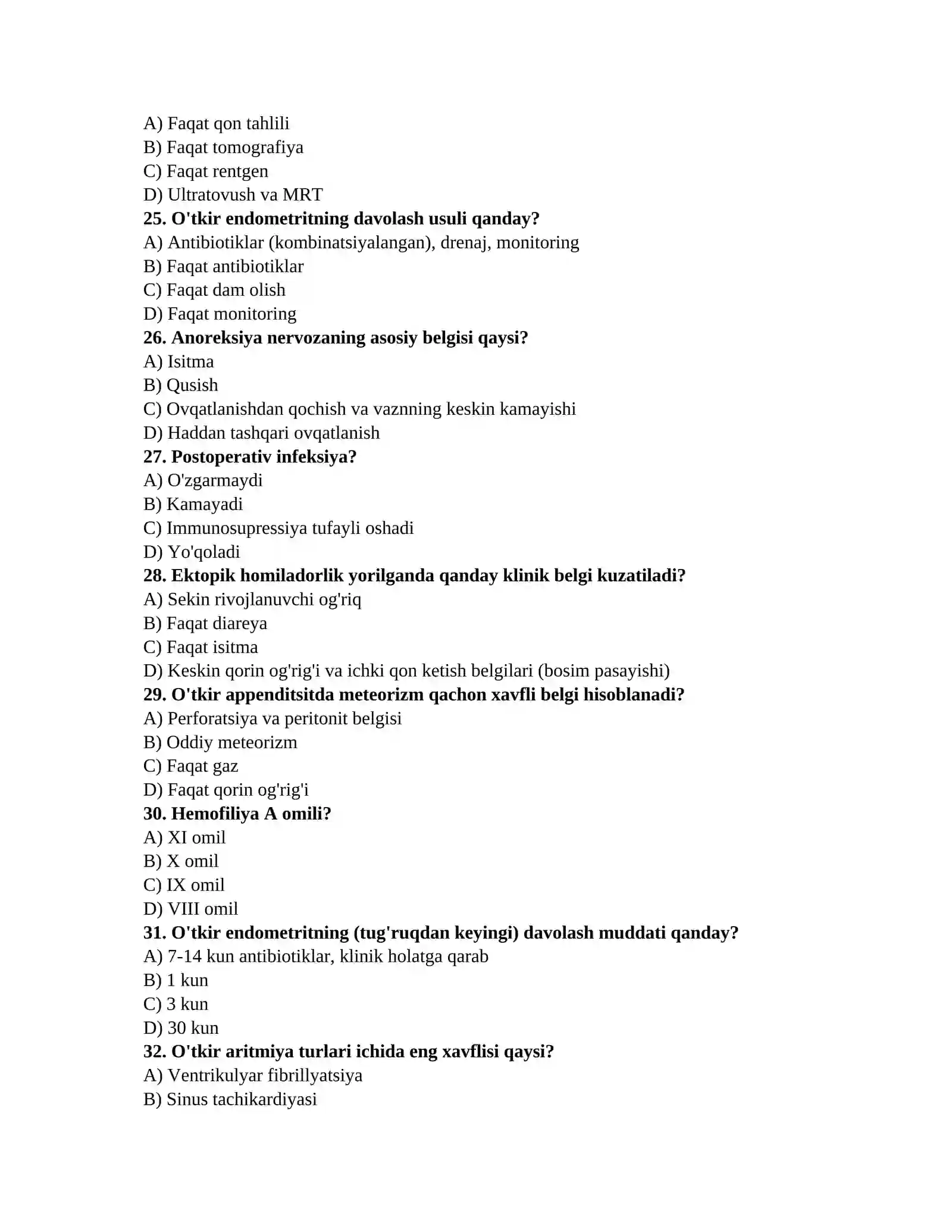 Oftalmolog testlari 4