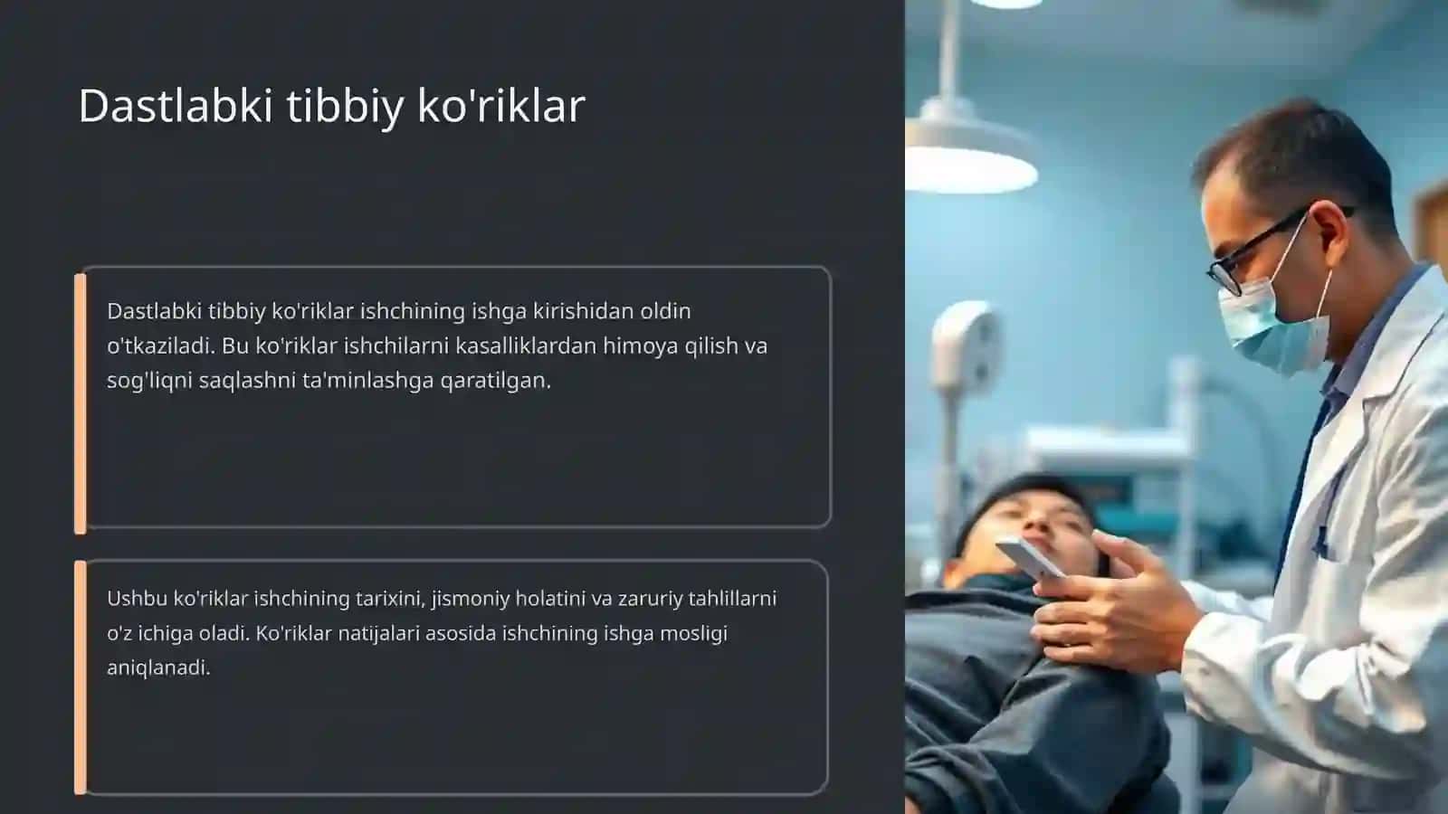 Dastlabki va davriy tibbiy ko'riklar 4