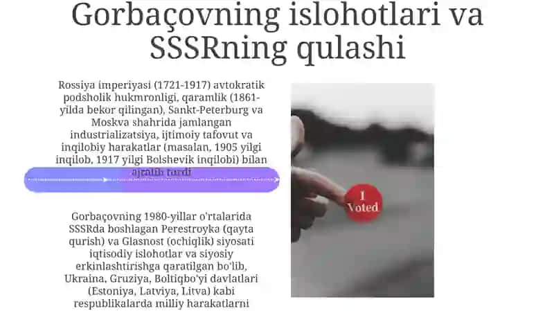 Rusiya imperiyasi va sovet hukumronligi davrida oʻlkadagi ijtimoiy siyosiy oʻzgarishlar 4