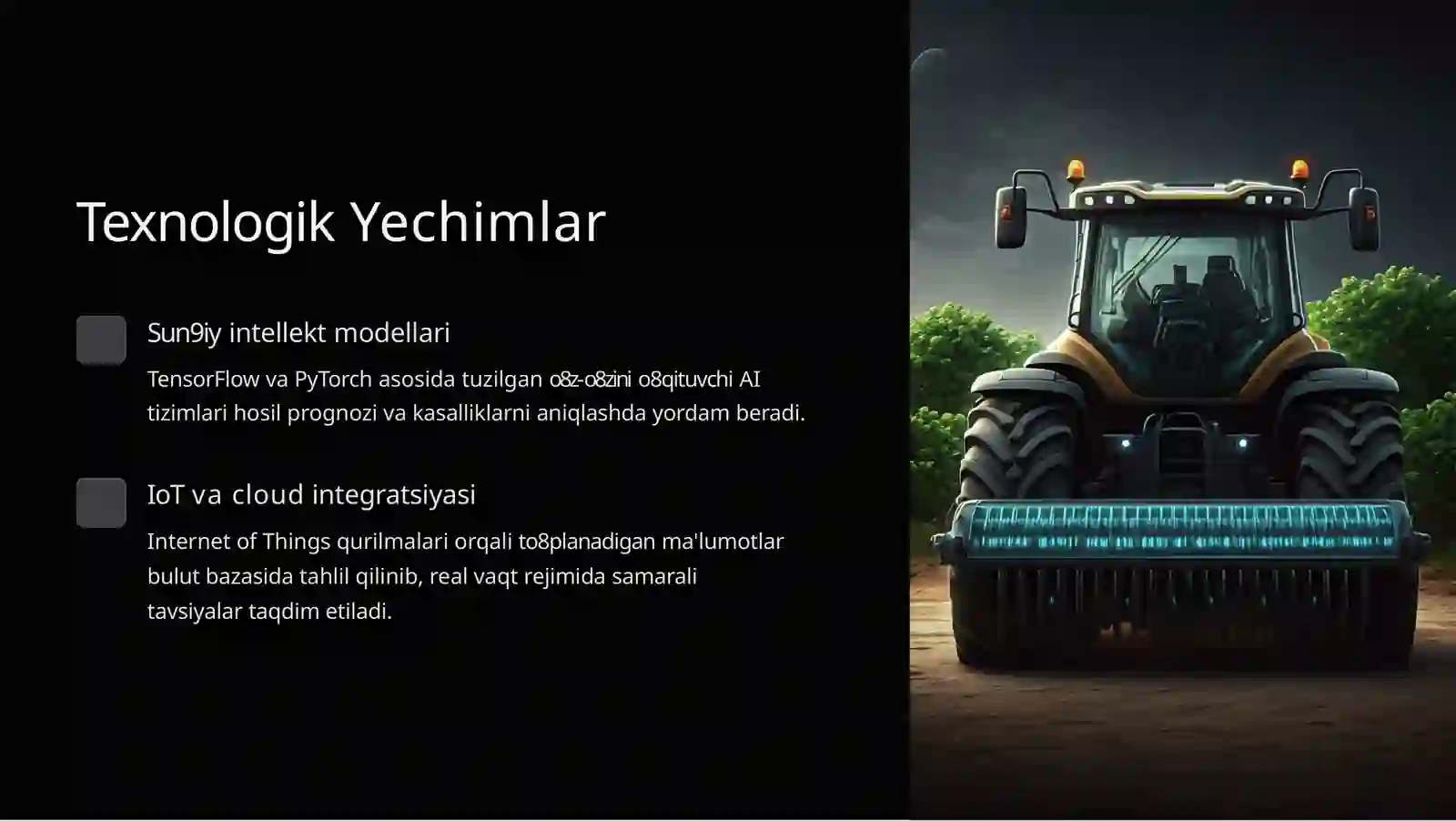 SmartAgroAI: Sun'iy Intellekt Asosida Aqlli Qishloq Xo'jaligi Platformasi 4