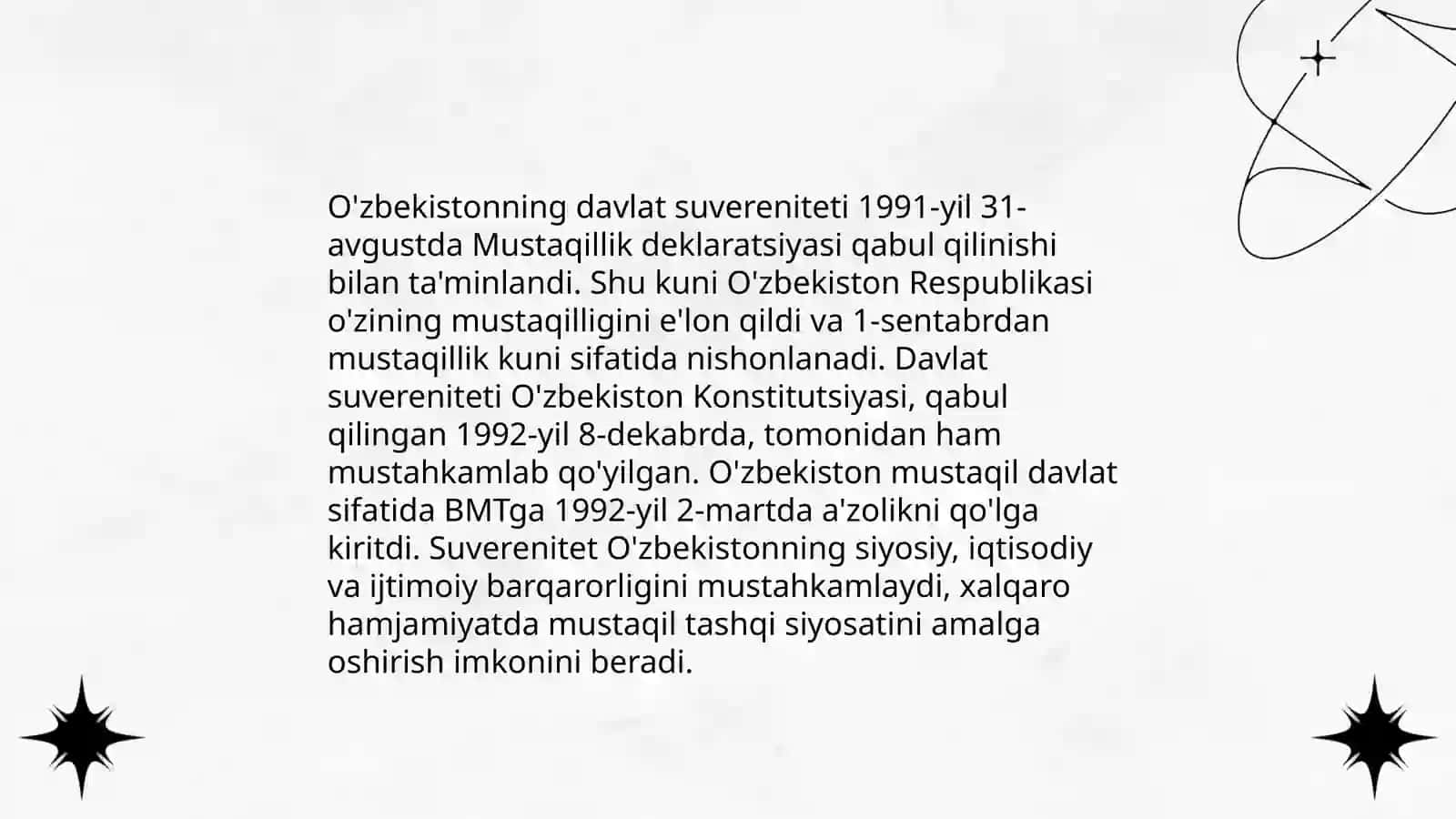 O'zbekistonning o'ziga xos istiqlol va taraqqiyot yo'li 4