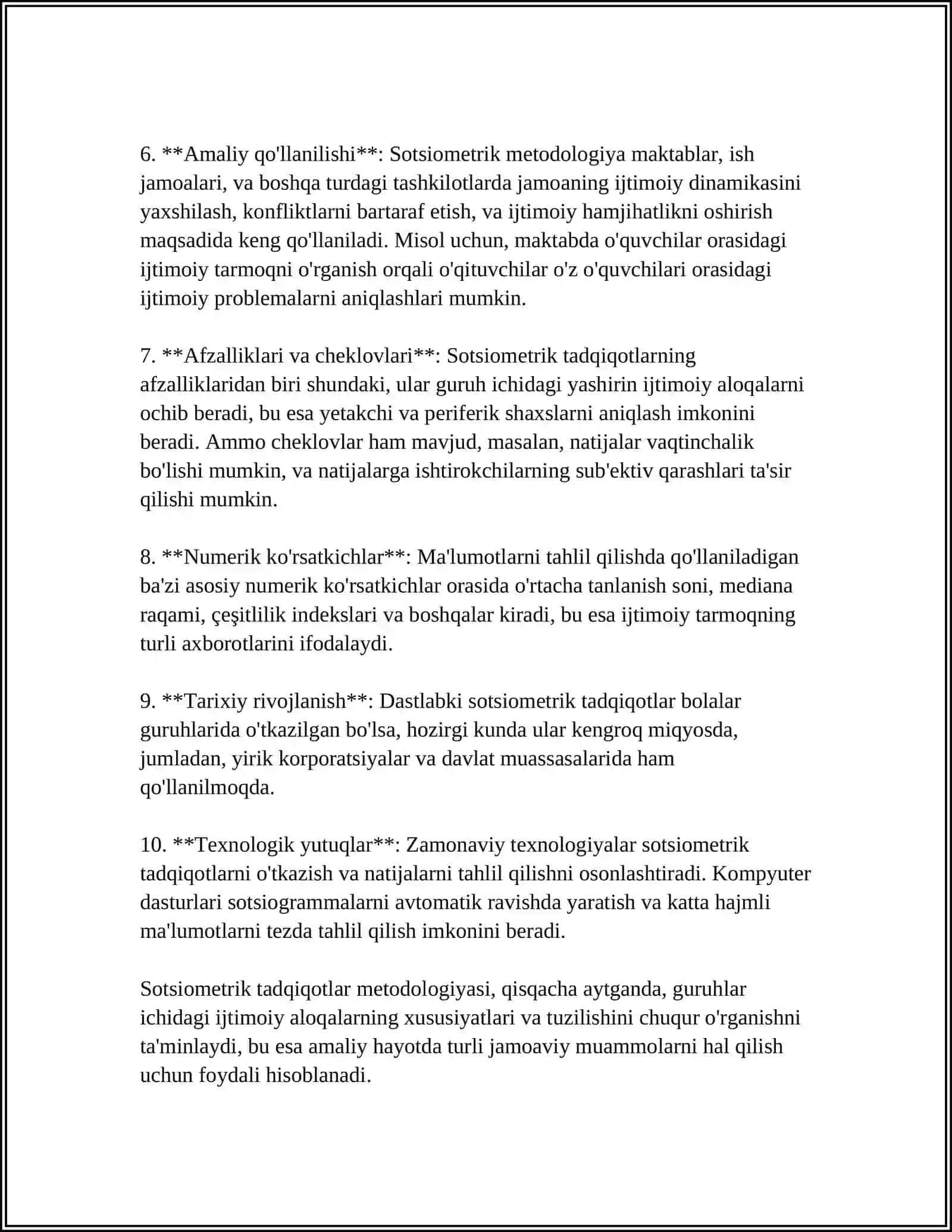 Sotsiometrik tadqiqotlar metodologiyasi 4