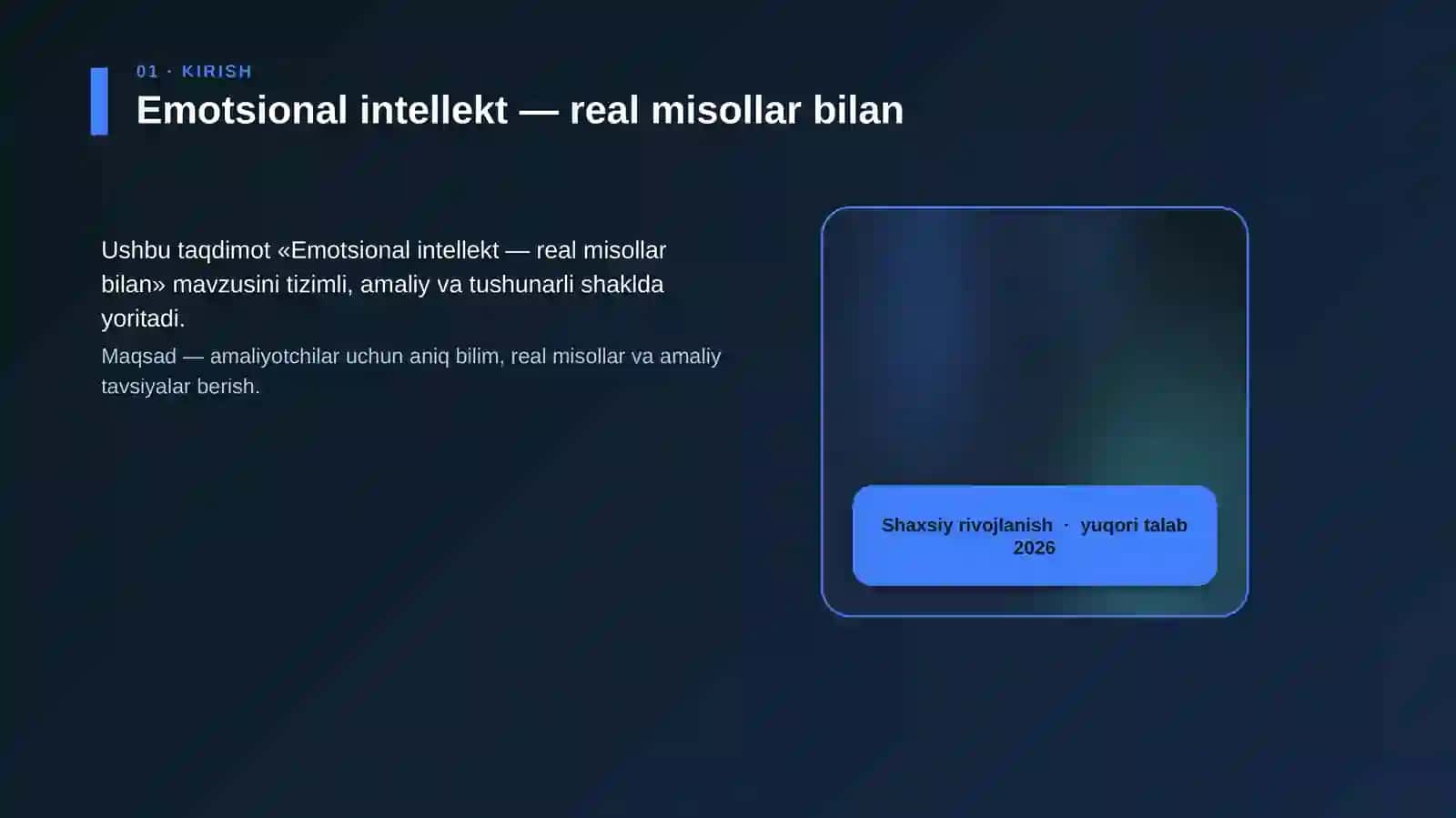 Emotsional intellekt — real misollar bilan 4