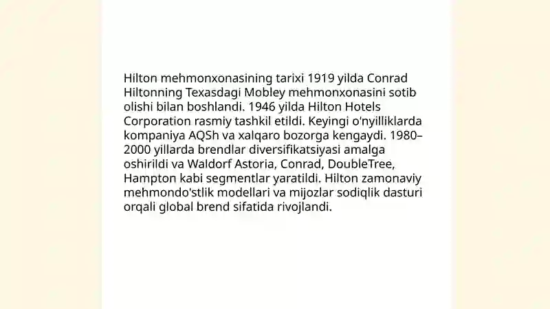 Hilton mehmonxonasi 4