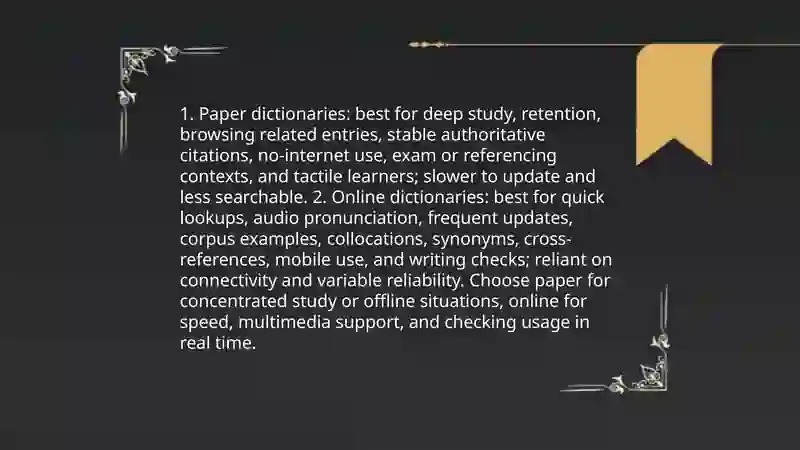 HOW TO USE DICTIONARY 4