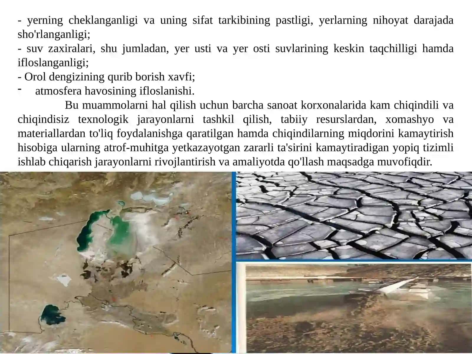 Atrof-muhit kimyosi fanining maqsadi va vazifalari 4