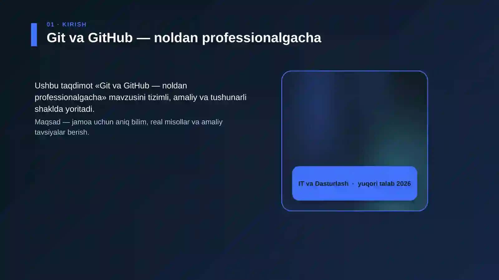 Git va GitHub — noldan professionalgacha 4