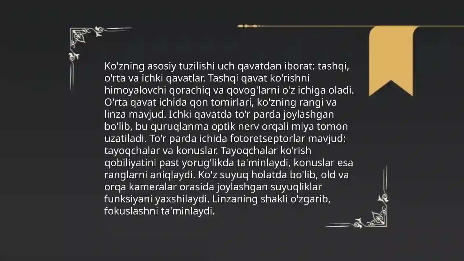 umumiy koz xaqida tushunchalar 4