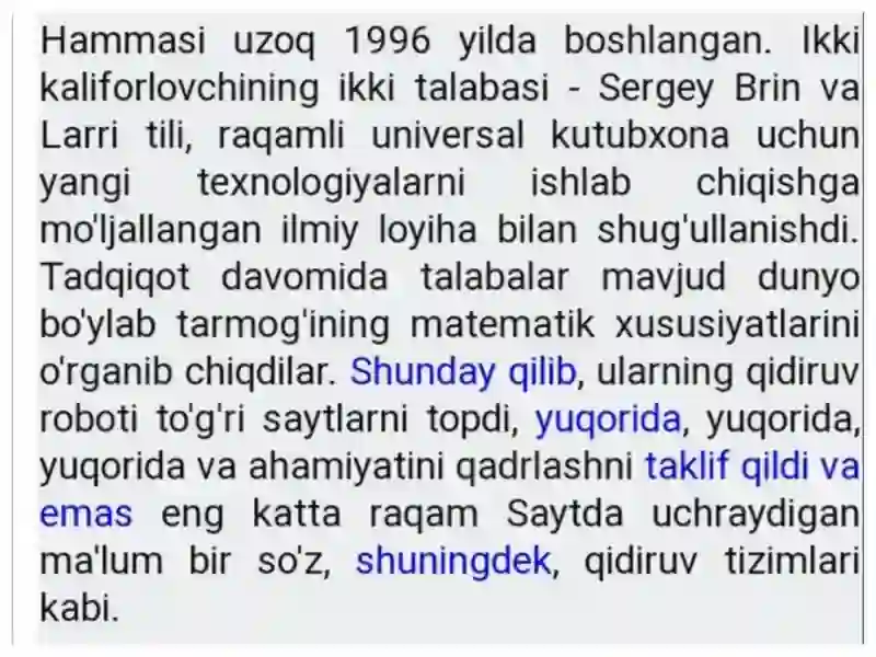 Google Chrome dasturining imoniyatlari 4