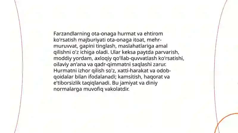 Oila shani va qadr-qimmatini asrashda ota-ona va farzandning masʼuliyati 4