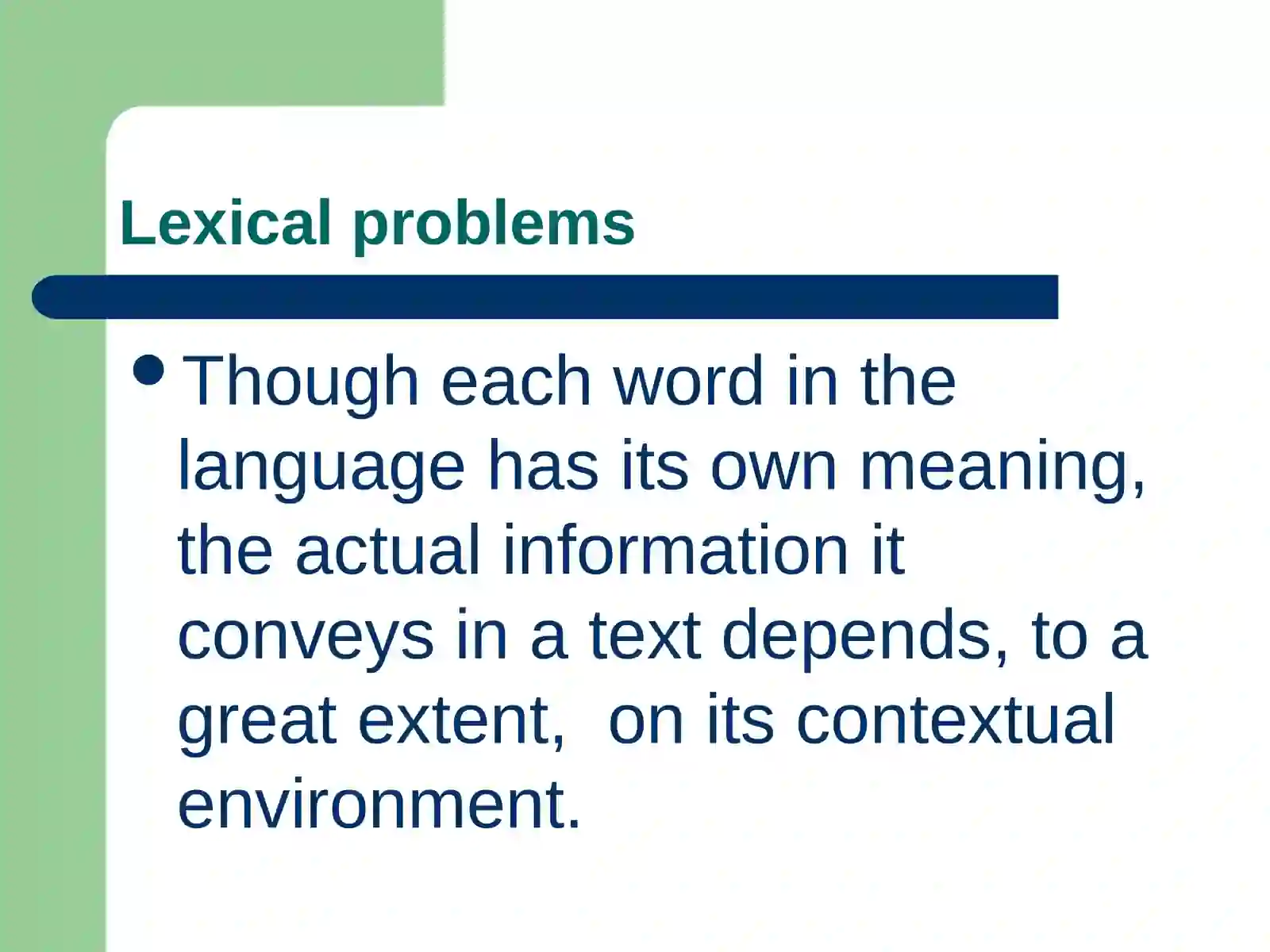 LEXICAL PROBLEMS OF TRANSLATION 4