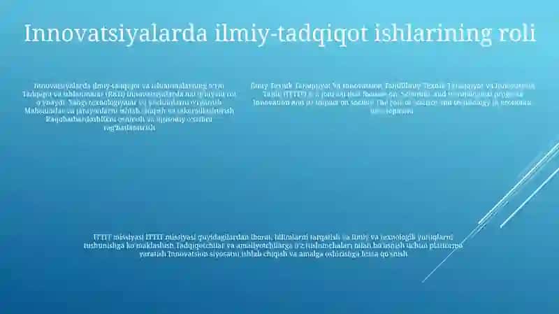 Ilmiy-Texnik Taraqqiyot Va Innovatsion Tahlil 4