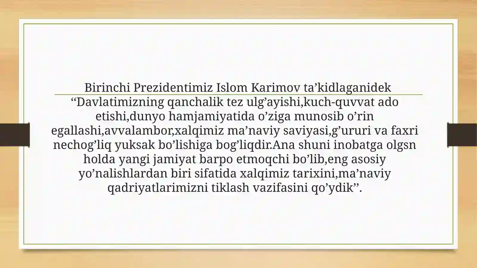 Tarixiy shaharlar [Buxoro, Samarqand, Marg’ilon, Qarshi, Toshkent, Xiva, Shahrisabz] yubileylarining xalqaro miqyosda nishonlanishi 4