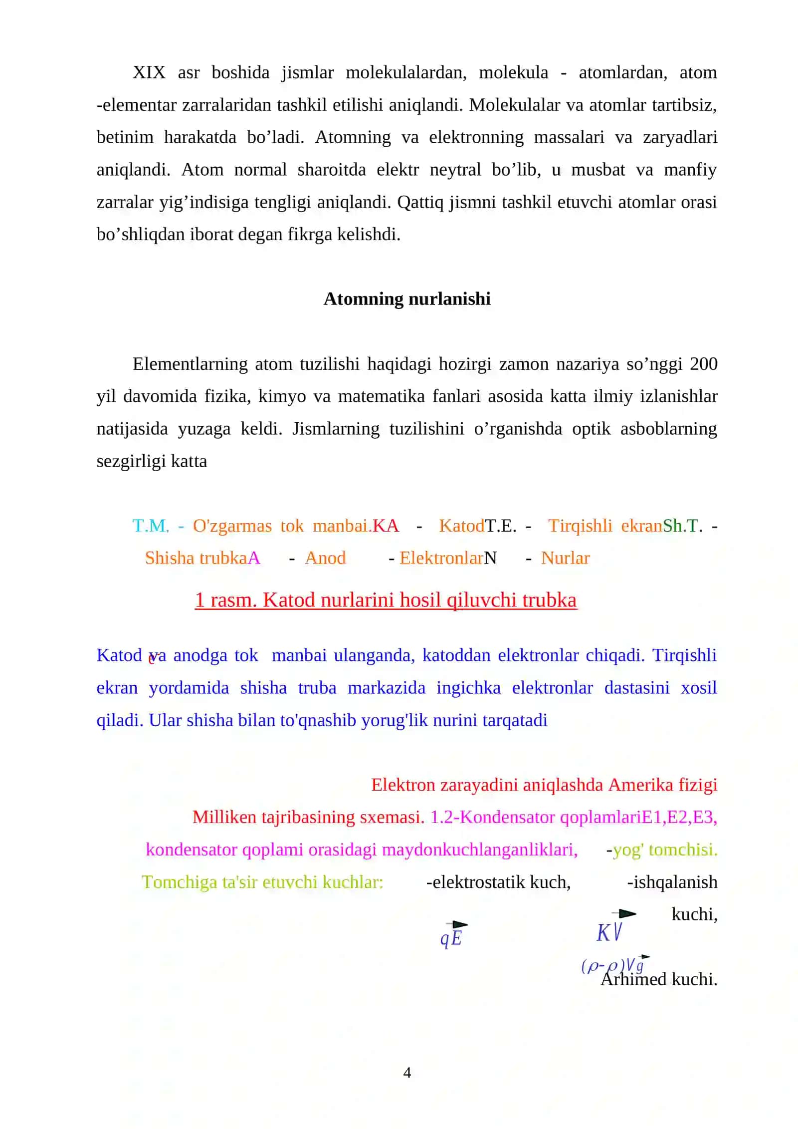 Atomning nurlanishi. Rеntgеn tаjribаsi. Rаdiоаktivlik. Rеzеrfоrd tаjribаsi 4
