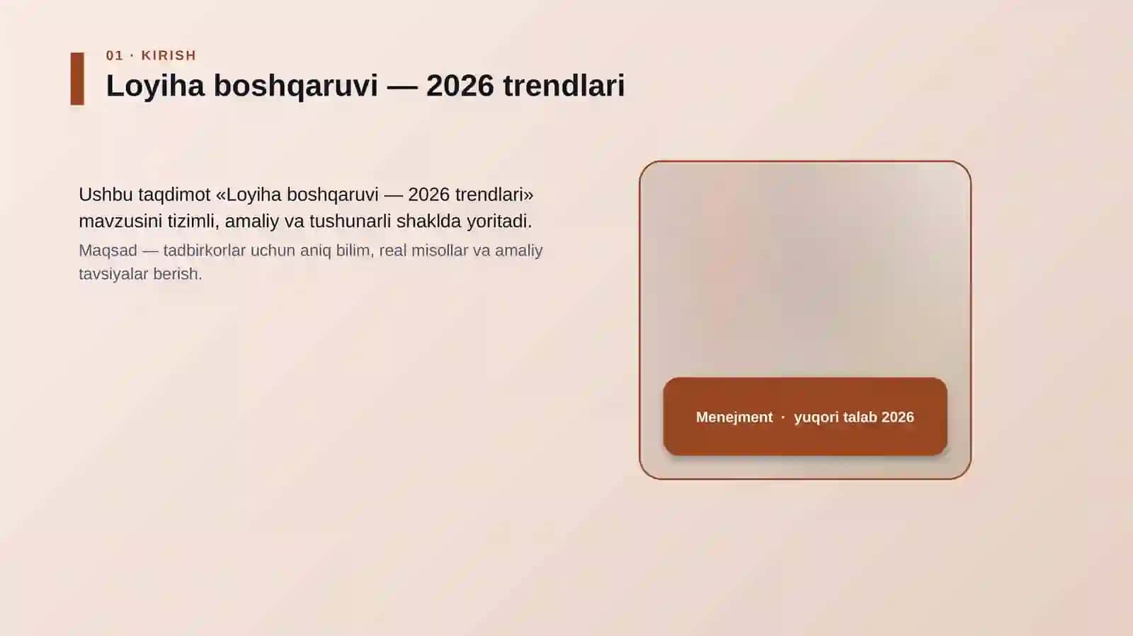 Loyiha boshqaruvi — 2026 trendlari 4