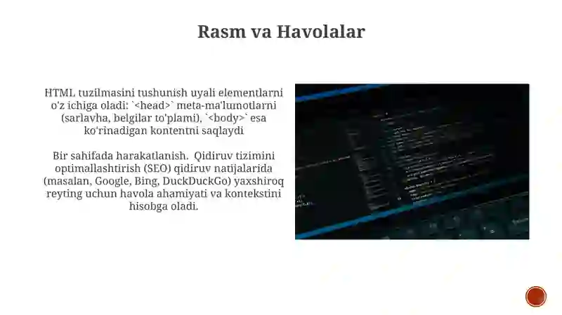HTML haqida ma'lumot 4
