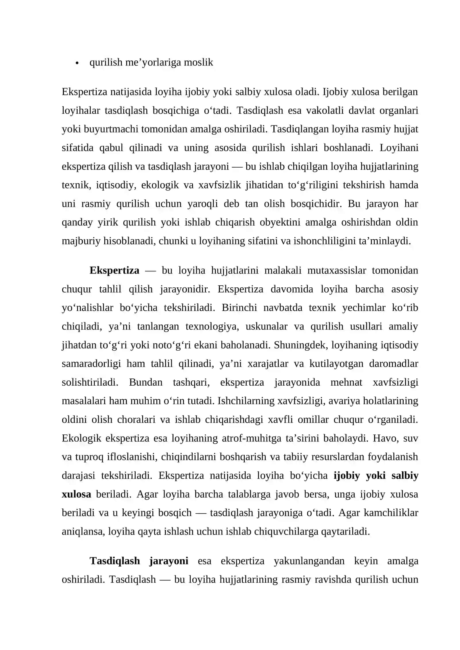 LOYIHANI TEGISHLI ORGANLAR BILAN KELISHISH 4