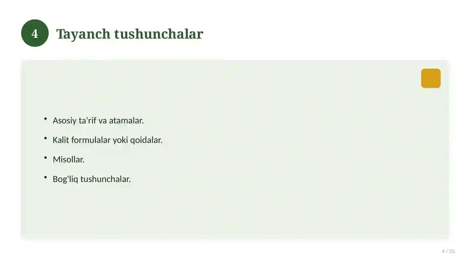 Tarbiya fanidan 1-sinf: didaktik tarqatma materiallar 4
