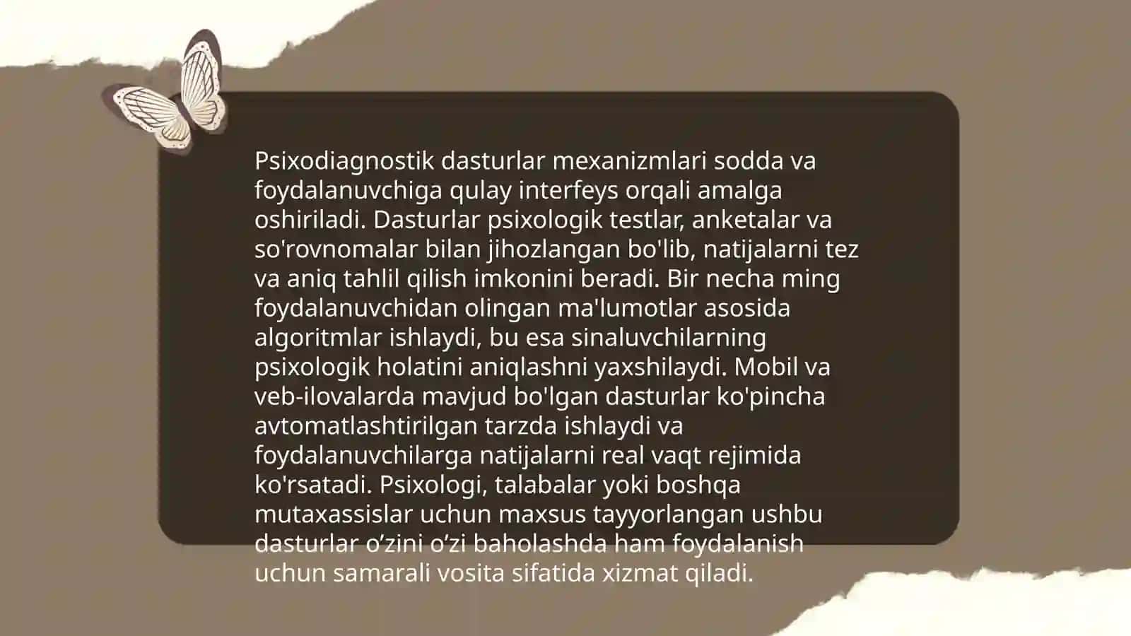 Kompyuter psixodiagnostikasining yutuq va kamchiliklari 4