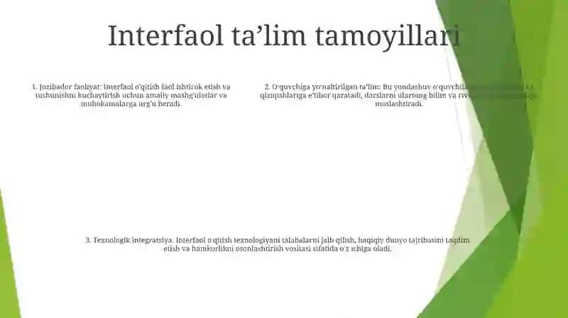 Pedagogik Kollejda Maktabgacha Pedagogik Fanini O'Qitish Interfaol Metodlardan Foydalanish Yo'Larini O'Ganish 4