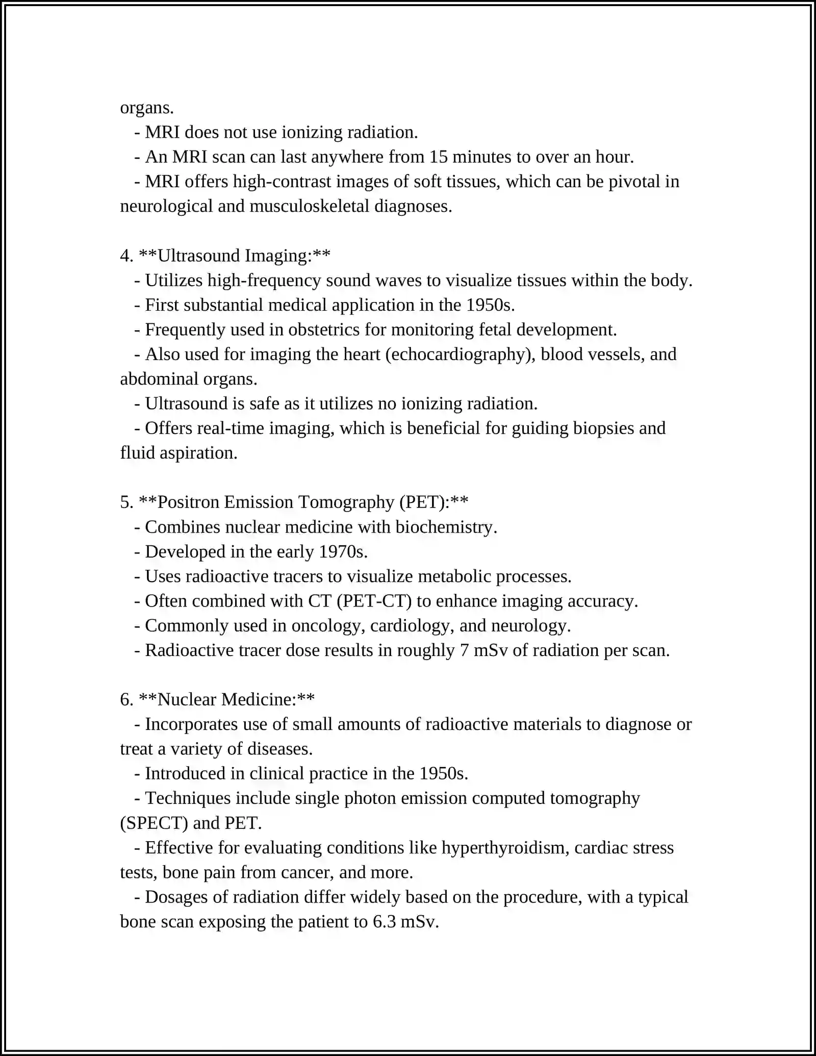 Medical Imaging Technologies 4