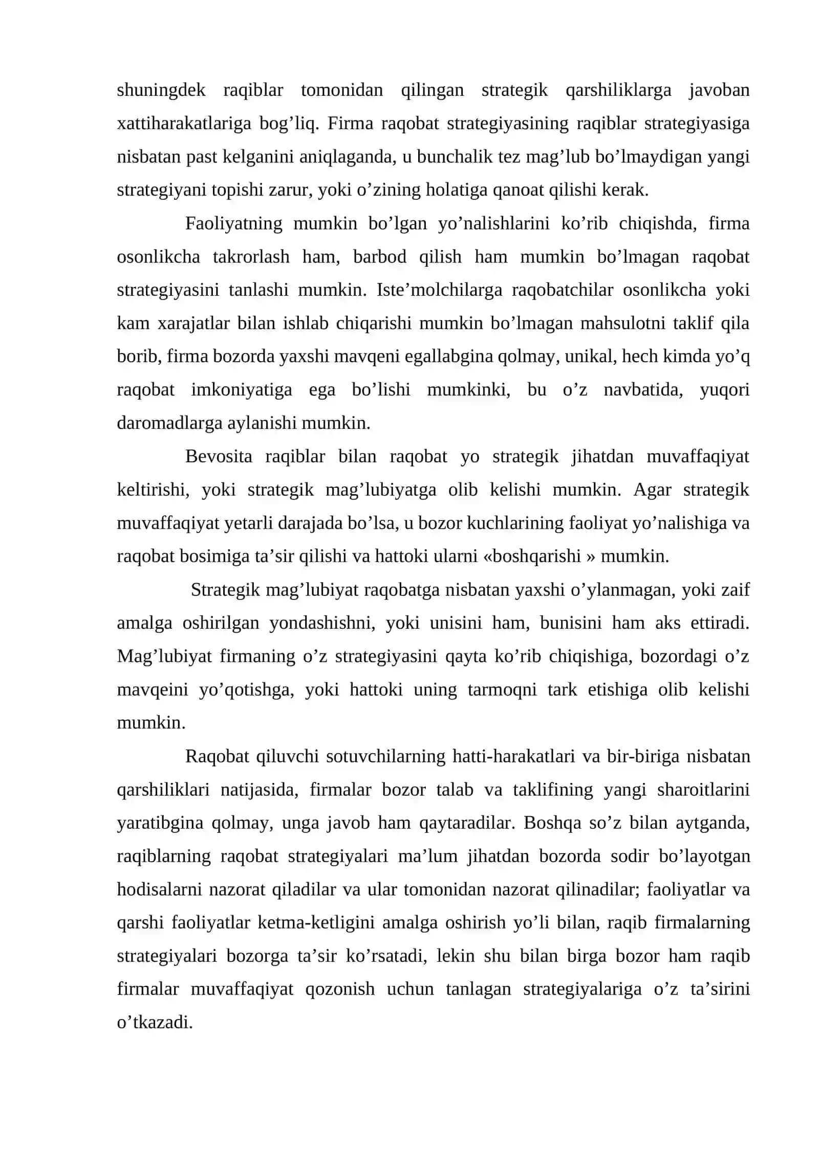 Raqobat nazariyasining evolutsion rivojlanishi 4